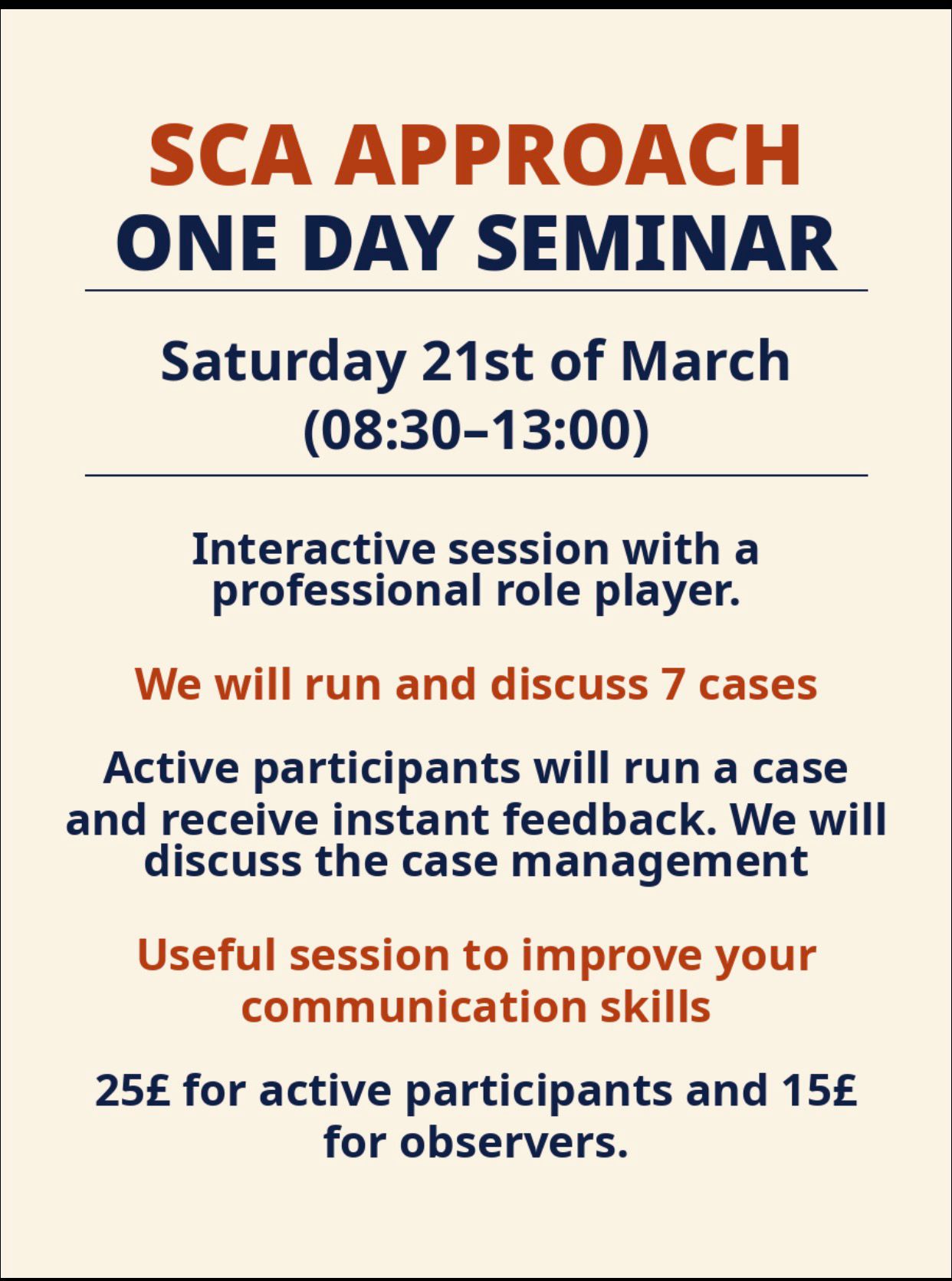 One Day Seminar